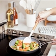 Heat Resistant Wooden Handle Silicone Kitchen Utensil Set | https://www.bestnamebadges.com