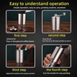 Manual Portable Adjustable Easy Clean Mill Coffee Grinders | https://www.bestnamebadges.com