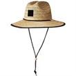 Center-Dent Printed Fabric Durability Wide-Brimmed Straw Hat | https://www.bestnamebadges.com