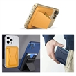 Magnetic Removable Leather Card Wallet With Phone Kickstand | https://www.bestnamebadges.com