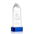 Himalayas Tower Award on Base - Blue | https://www.bestnamebadges.com
