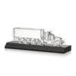 Crystal 18 Wheeler on Base - Black | https://www.bestnamebadges.com