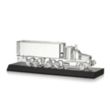 Crystal 18 Wheeler on Base - Black | https://www.bestnamebadges.com