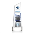 Belmont Tower VividPrint™ Award on Stanrich - Clear | https://www.bestnamebadges.com