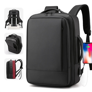 Slim Laptop Backpack for Men Expandable 15.6 Inch