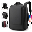 Slim Laptop Backpack for Men Expandable 15.6 Inch | https://www.bestnamebadges.com