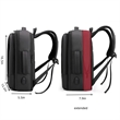 Slim Laptop Backpack for Men Expandable 15.6 Inch | https://www.bestnamebadges.com