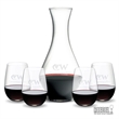 RIEDEL Merlot Decanter & Stemless Wine Set | https://www.bestnamebadges.com