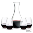 RIEDEL Merlot Decanter & Stemless Wine Set | https://www.bestnamebadges.com