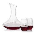 Hampton Carafe & Vale Stemless Wine | https://www.bestnamebadges.com