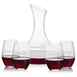 Hampton Carafe & Vale Stemless Wine | https://www.bestnamebadges.com