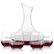 Hampton Carafe & Garland Stemless Wine | https://www.bestnamebadges.com