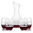 Hampton Carafe & Stanford Stemless Wine | https://www.bestnamebadges.com