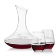 Hampton Carafe & Mandelay Stemless Wine | https://www.bestnamebadges.com