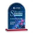 Bridgeport VividPrint™ Award - Red | https://www.bestnamebadges.com