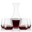Oldham Carafe & Howden Stemless Wine | https://www.bestnamebadges.com