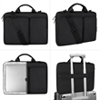 Protective Side Open Laptop Shoulder Bag with Zipper Pockets | https://www.bestnamebadges.com