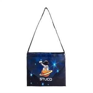 12 Oz. Sublimated Sturdy Poly Canvas Tote Bag (14