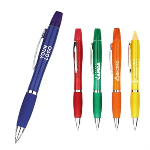 Highlighter with Ballpoint Pen Combo