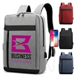 In Stock Custom USB Charging Business Laptop Backpack | https://www.bestnamebadges.com