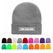 Fluorescent Winter Knit Beanie Hat | https://www.bestnamebadges.com