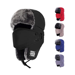 Windproof Winter Trapper Hat with Mask