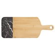 Bamboo & Marble Cutting Board with Handle | https://www.bestnamebadges.com