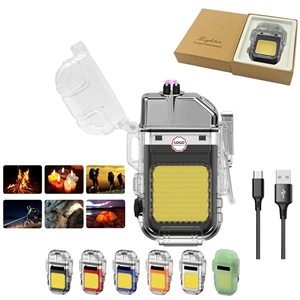 Rechargeable Dual Arc Lighters With Cob