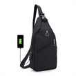 Custom Logo Chest Bag Sling Backpack | https://www.bestnamebadges.com