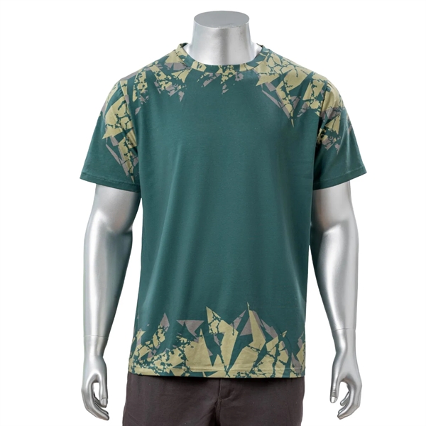 100% Cotton Full Color Reactive Digital Print Short T-Shirt