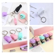 5 Sets Handheld Mini Cute Colorful Desk Keychain Stapler | https://www.bestnamebadges.com