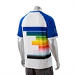 75D Fluorescent Digital Print Men's Raglan V-Neck T-Shirt | https://www.bestnamebadges.com