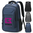 Custom 17 Inch Waterproof Work Travel School Laptop Backpack | https://www.bestnamebadges.com
