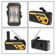6000mAh Battery Powered SOS Alarm Emergency Hand Crank Radio | https://www.bestnamebadges.com