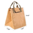 4 Pack Reusable Washable Kraft Paper Insulated Lunch Bag | https://www.bestnamebadges.com