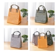4 Pack Reusable Washable Kraft Paper Insulated Lunch Bag | https://www.bestnamebadges.com