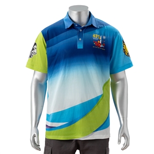 100% Cotton Full Color Pigmented Digital Print Men's Polo | https://www.bestnamebadges.com