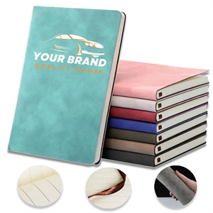 2pcs B5 Soft Leather Smooth Touch Thick Paper Notebook