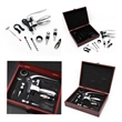 Elegant 9 Piece Set In Rosewood Box Wine Accessory Tool Kit | https://www.bestnamebadges.com