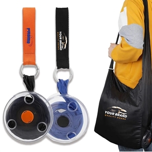 4Pcs Mini Reusable Foldable Roll Up Disc Box Shopping Bag