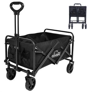 Custom Foldable Large Capacity Camping Trolley Storage Cart