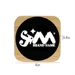 15W Light Up Logo Bamboo Portable Fast Wireless Charger | https://www.bestnamebadges.com