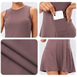Women Tennis Golf Dress with Built in Shorts Sleeveless | https://www.bestnamebadges.com