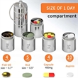 Weekly 7 Day Travel Friendly Waterproof Pill Case Container | https://www.bestnamebadges.com