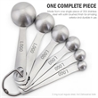 18/8 Stainless Steel Measuring Spoons Cups Set | https://www.bestnamebadges.com
