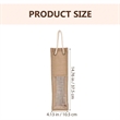 Reusable Natural Jute Wine Handle Bag With Clear Window | https://www.bestnamebadges.com