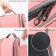 Pu Leather Hanging Travel Toiletry Bag All-Over Printing | https://www.bestnamebadges.com