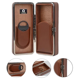 Leather portable durable Cigar box