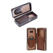 Leather portable durable Cigar box | https://www.bestnamebadges.com