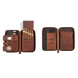 Leather  Portable Zippered Cigar Case | https://www.bestnamebadges.com